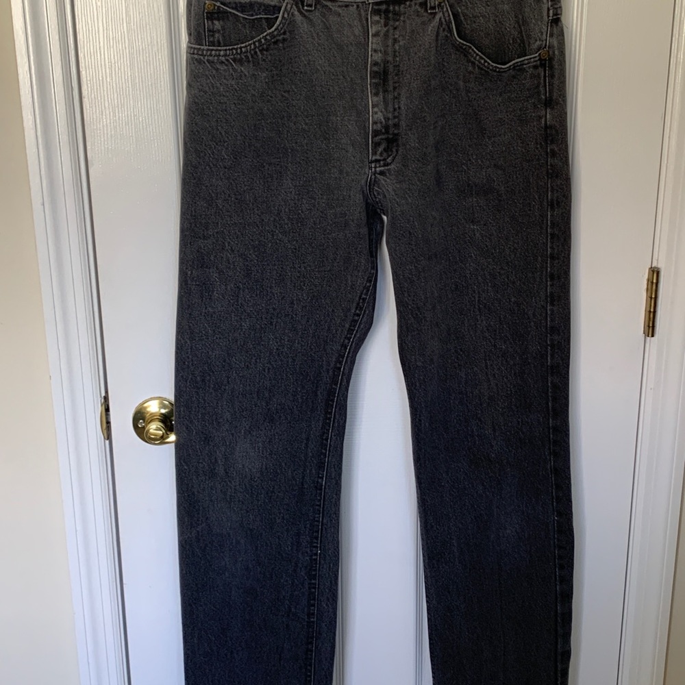 LEE Men’s Distressed BLACK Jeans 36 x 36